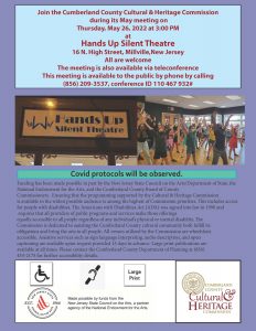 Hands Up Silent Theatre Meeting Flyer